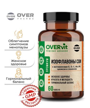 OVER Isoflavones soy of phytoestrogens for women 60 capsules