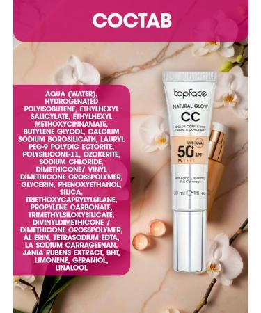 TopFace Tonal cream CC SPF 50+ tone 03 - Buy Online on GoSupps.com