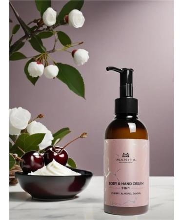 MANITA PROFESSIONAL Hand and body cream Cherry Almond Sandal 150ml - Buy Online on GoSupps.com