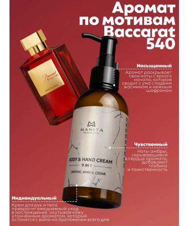 MANITA PROFESSIONAL Hand and body cream Jasmine Amber Cedar 150 ml - Buy Online on GoSupps.com