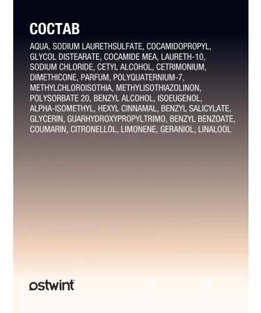 Ostwint Professional Male Hair Shampoo Professional with Ceramids - Buy Online on GoSupps.com