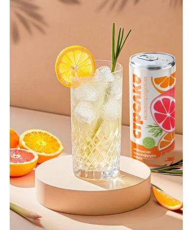 Nizhny Novgorod Spit Natural lemonade orange-sin-grapefruit-Lemongrass 6 x 0.33 liters - Buy Online on GoSupps.com
