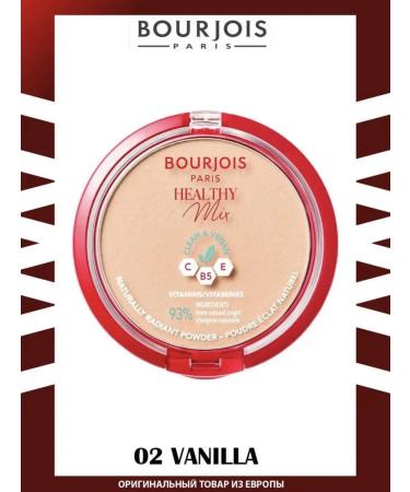 Bourjois Paris Facial powder matting Healthy Mix tone 02 vanilla