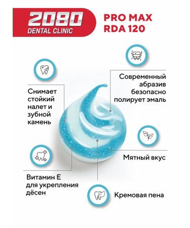 Dental Clinic 2080 A set of professional toothpastes 3 pcs x 125g. Korea - Buy Online on GoSupps.com