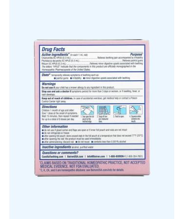 Boiron Camilia Camilia teething 30 doses - Buy Online on GoSupps.com