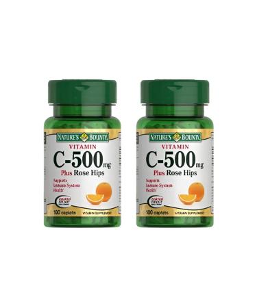 Nature's bounty Vitamin C and rose hips 500 mg tablets No. 100 -2UP