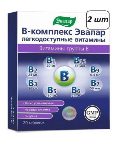 Evalar B -complex tablets No. 20 -2UP