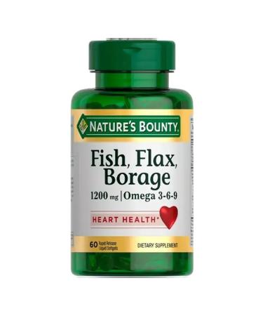 Nature's bounty Omega 3-6-9 capsules No. 60 -1UP