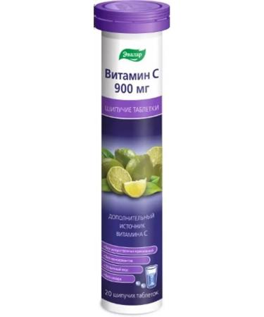 Evalar Vitamin C 900mg tablets No. 20 -1UP
