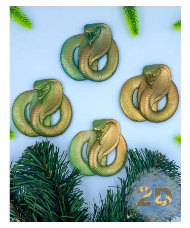 Raccoon Poloskun New Year's soap snake 2025 4pcs - Buy Online on GoSupps.com