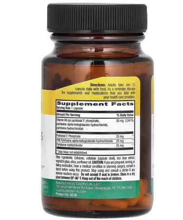 Lake Avenue Nutrition Pyridoxal-5-phosphate Effective form of vitamin B6 - Buy Online on GoSupps.com