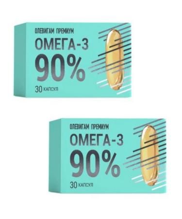Olevigam Premium omega-3 90% 30 caps 2pcs - Buy Online on GoSupps.com