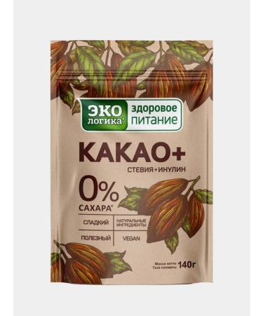 EcoLogic Cocoa drink soluble cocoa plus 140 g 2 un - Buy Online on GoSupps.com