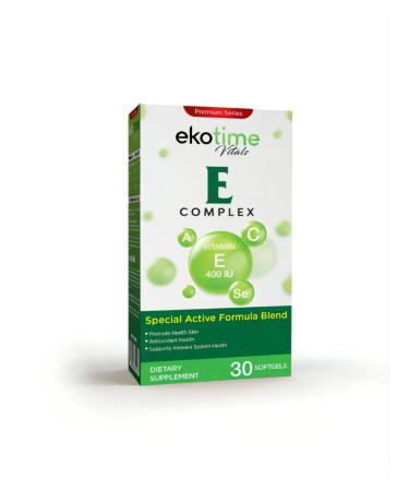 ecotime Vitamin E 400MA Capsules - Buy Online on GoSupps.com