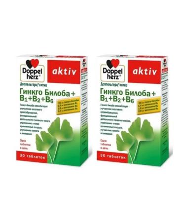 Doppelherz Ginko Biloba+B1+B2+B6 N30 -2UP tablets