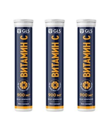 GLS Vitamin C 900 mg without sugar with an orange flavor No. 20-3UP