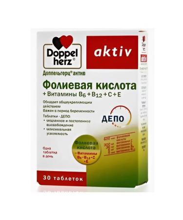 Doppelherz Folic acid +B6 B12 C E capsules N30 -1UP