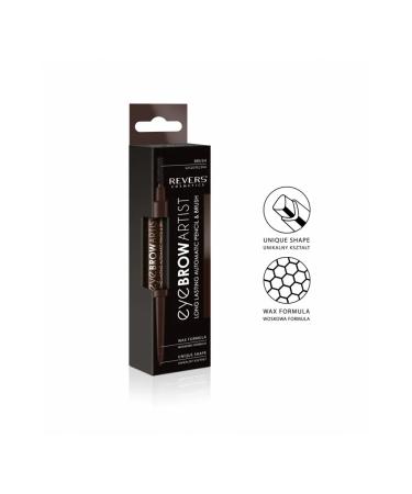 REVERS COSMETICS Automatic pencil with a brush for eyebrows Brown 2.5g - Buy Online on GoSupps.com