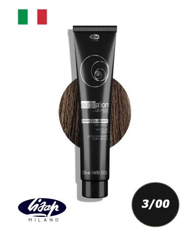 Lisap Milano Lisaplex 3 00 Dark Brown Hair Cream 100ml