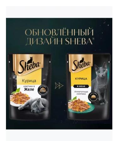 Sheba Wet food for adult cats chicken in jelly 75g x 28pcs - Buy Online on GoSupps.com