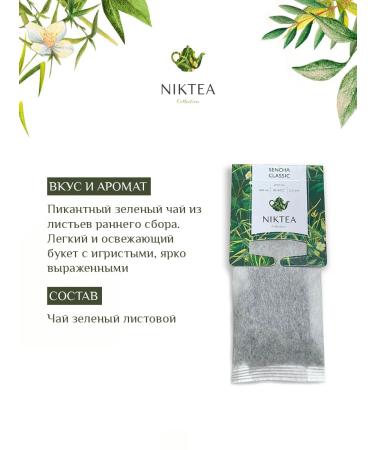NIKTEA Green tea in bags for the Sencha Classic 20x4 kettle - Buy Online on GoSupps.com