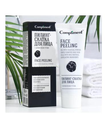 Official representative of Compliment Facial peeling slop compliment with wood coal 80 ml