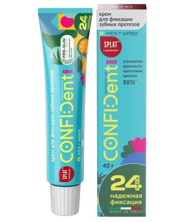 SPLAT-TM Cream for fixing dentures Confident Fix 40g
