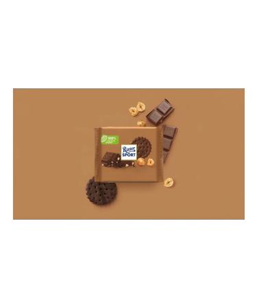 Ritter Sport Milk chocolate cookies with nuts 100g - Buy Online on GoSupps.com