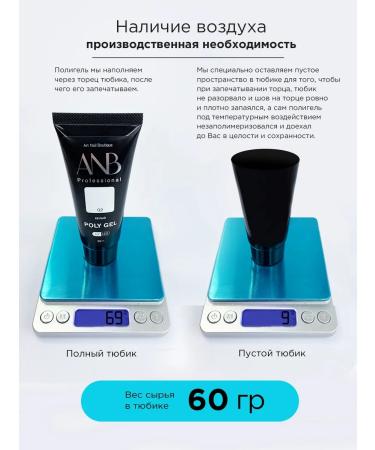 ANB Professional Polygel for nail extension No. 01 transparent - Buy Online on GoSupps.com