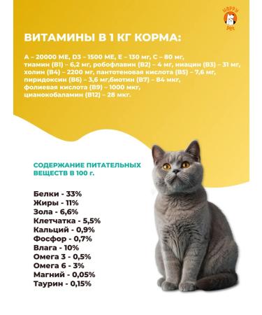 Happy Pet Feed for cats by dry sterilized chicken 600 g - Buy Online on GoSupps.com