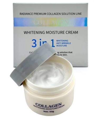 Q Face collagen cream whitening moisturizing effect 100%