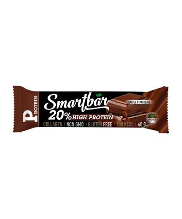 Smartbar Bank protein double chocolate 40g x 6 pcs - Buy Online on GoSupps.com
