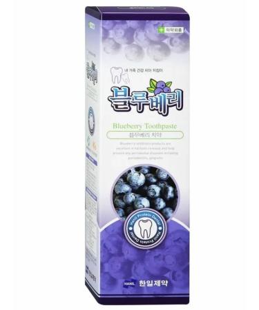 HANIL Toothpaste with a blueberry extract Natural 180 g - Buy Online on GoSupps.com