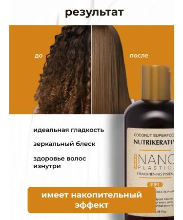 NUTRIKERATIN Nanoplasty for hair straightening Professional set - Buy Online on GoSupps.com