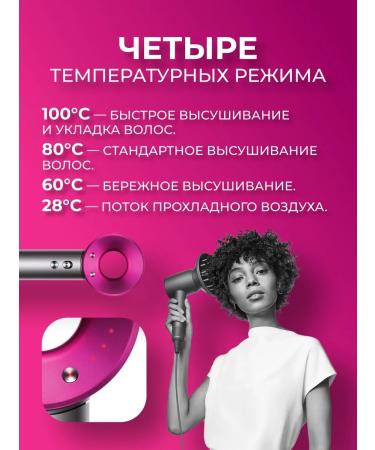 Super hair dryer Hair hair dryer professional with nozzles powerful - Buy Online on GoSupps.com