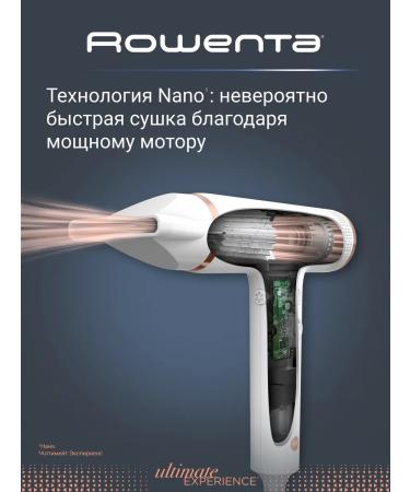 Rowenta Hair hair dryer Nano HY8140F0 with ionization - Buy Online on GoSupps.com