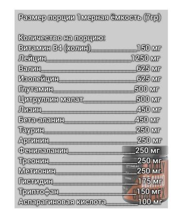 OptiMeal amino acids complex BCAA powder 210 grams - Buy Online on GoSupps.com