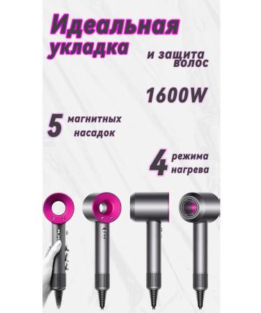 Leafless hair dryer Hair hair dryer Powerful with nozzles 5 in 1 - Buy Online on GoSupps.com