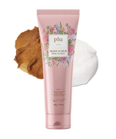 Plus Body Body Body Scrub Pink Floral 200g Korea - Buy Online on GoSupps.com