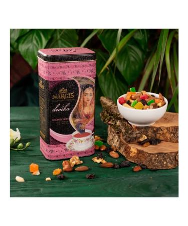 NARGIS Tea Devika Tgfop Golden Tips 200 g in a tin bank