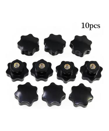 10 pcs Black platestonese -shapedm8 -headed -nm
