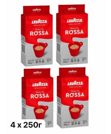 Lavazza Ground Coffee Qualita Rossa 4x250g