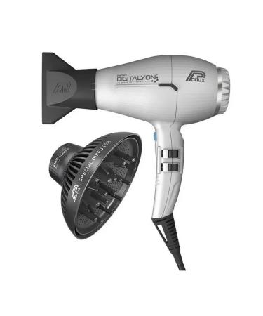 PARLUX Professional hair dryer Digitalyon Silver + diffuser