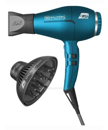 PARLUX Professional hair dryer Digitalyon Blue + diffuser