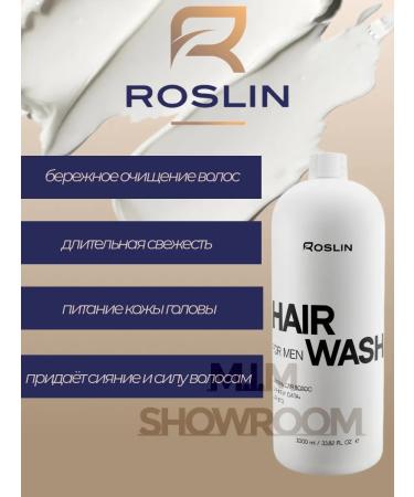 ROSLIN Male hair shampoo "Shine and strength" 1000 ml - Buy Online on GoSupps.com