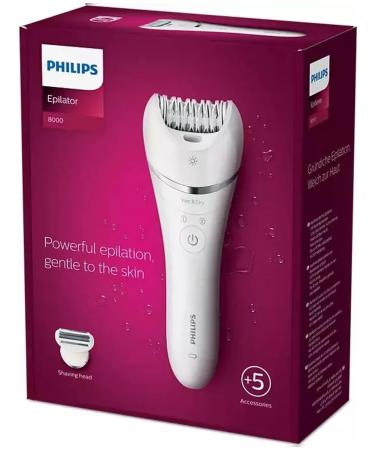 Philips Series 8000 BRE710 00 epalator for humid and dry hair removal - Buy Online on GoSupps.com