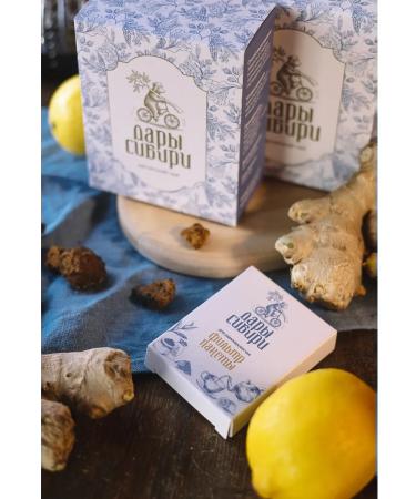 Gifts of Siberia Chaga-tea "Strength of Legends" with lemon and ginger - Buy Online on GoSupps.com
