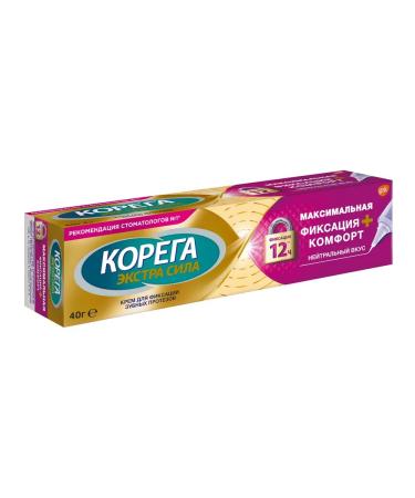 Corega Korega cream for fixing dentures 40g 2 pcs - Buy Online on GoSupps.com