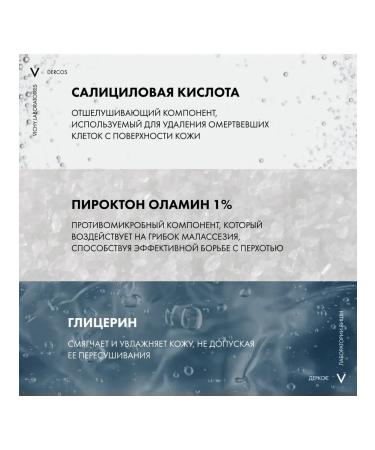 VICHY DERCOS Dercos shampoo-piling for hair from dandruff and seborrhea 250 ml - Buy Online on GoSupps.com