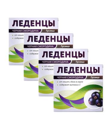 Guslitsa Lollows for the throat with Vit. With the taste of Ch. Smorodins 27g - 4 pcs